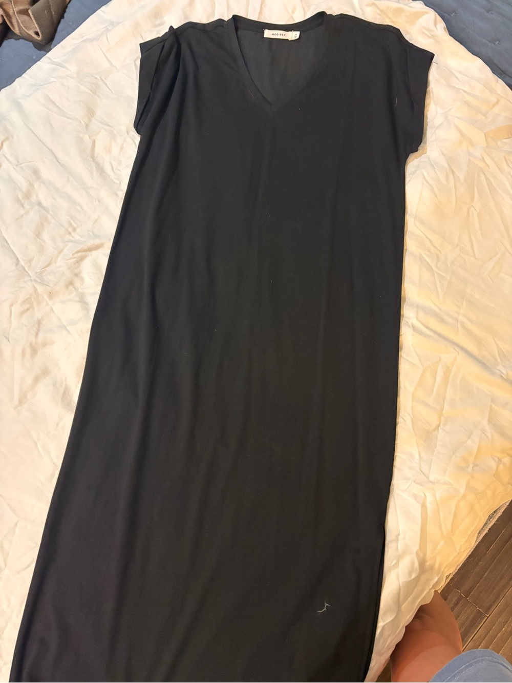 V Neck Maxi Shirtdress